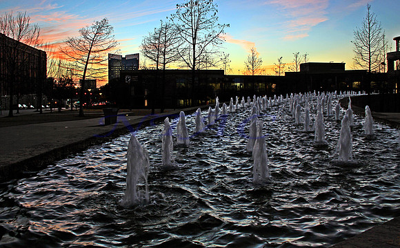 Fountain at Trinity River Campus 1568Mod