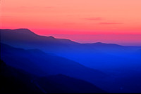 Sunset W Slope Mt Rainier