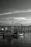 Neah Bay Fishing Boat BW