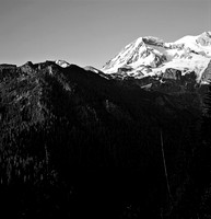 West Slope Mt Rainier BW